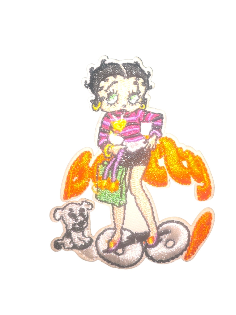 Betty Boop Embroidered Patch  3.5" tall x 2.75 " wide